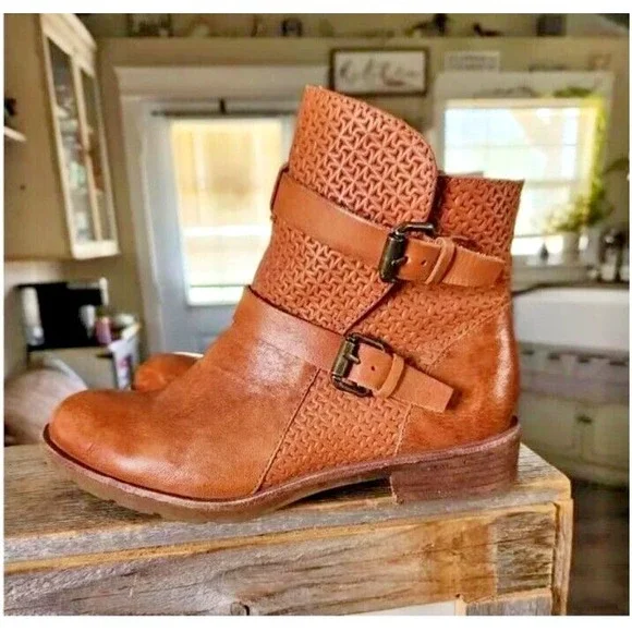 Soft Leather Baywood Womens Ankle Brown Boots Size 7M - Picture 4 of 11